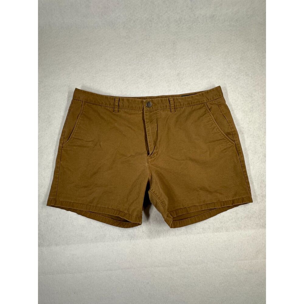Bonobos, Men's Shorts Size 40, Dark Tan, 5" Inseam, see pictures for wear